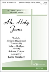 Ah Holy Jesus SATB choral sheet music cover